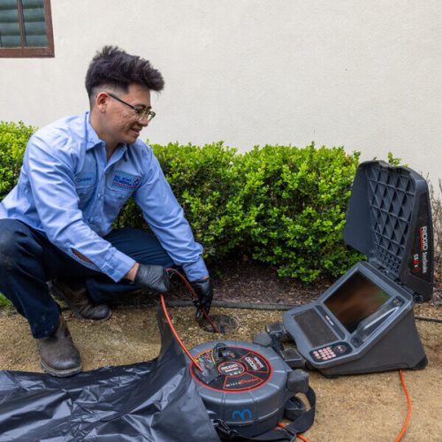 Sewer camera inspection
